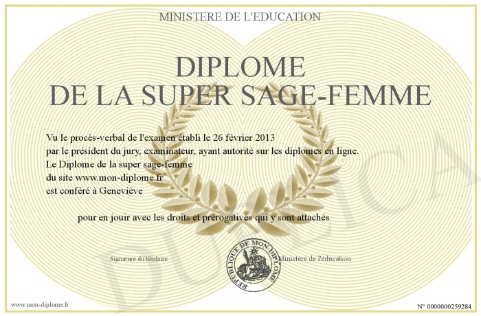 diplome sage femme